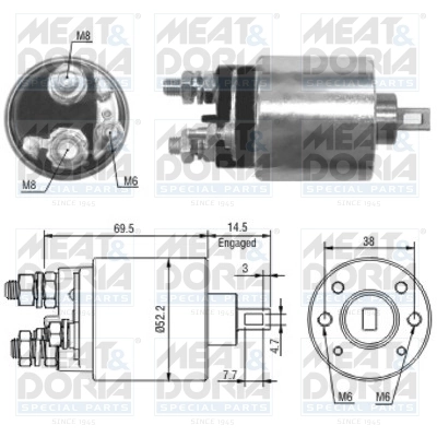 Solenoid Switch, starter